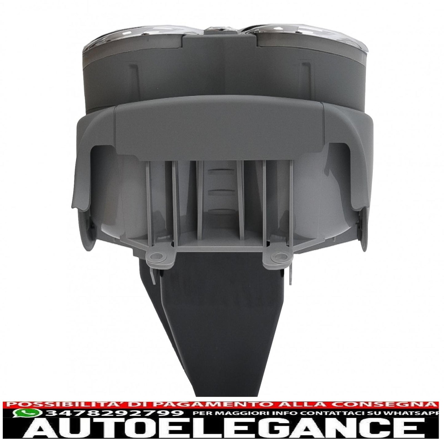 Front double cup holder suitable for mercedes cls c219 w219 (2003-2010) grey 