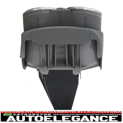 Front double cup holder suitable for mercedes cls c219 w219 (2003-2010) grey 
