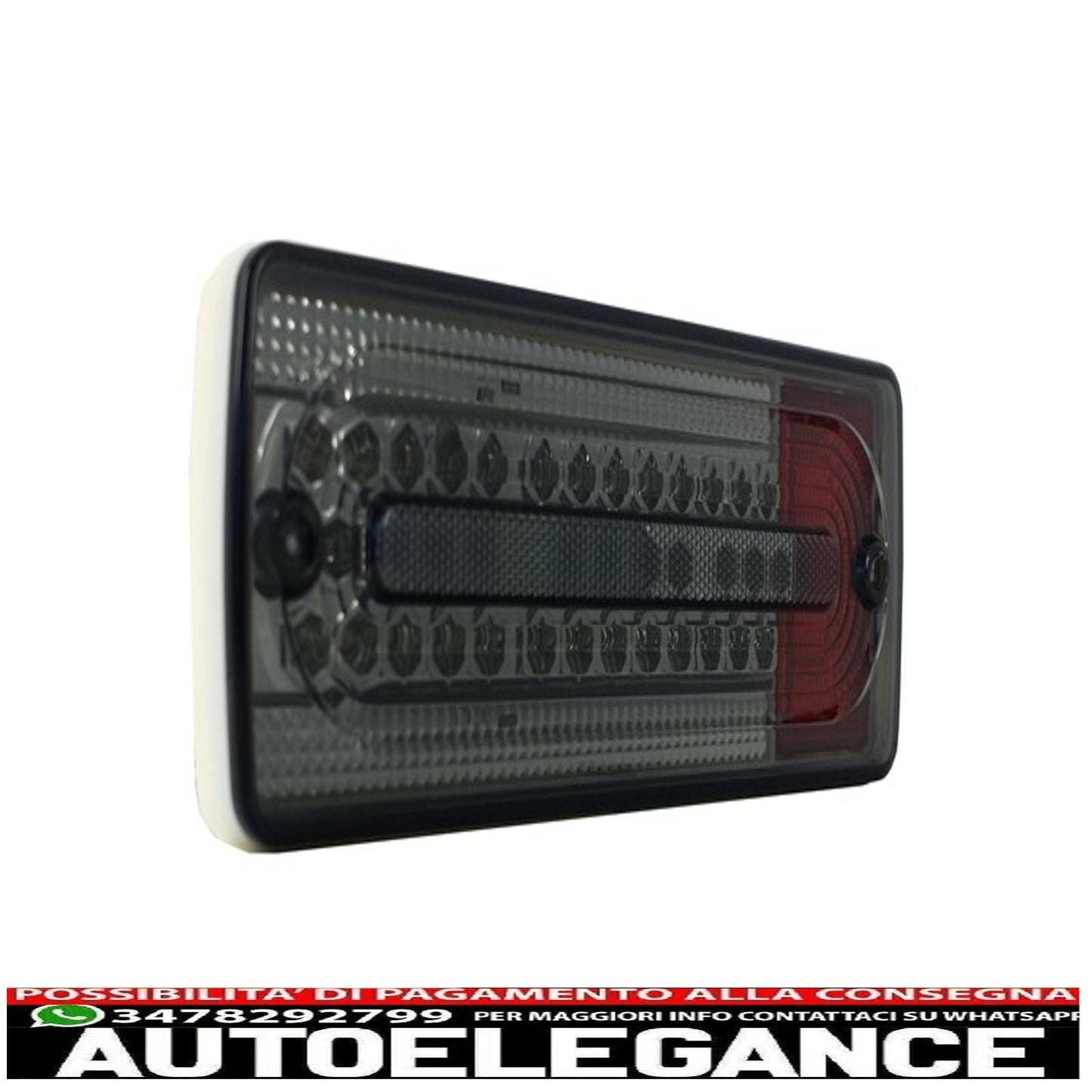 led rear lights suitable for mercedes benz g class w463 (1989-2015) smoke/red
