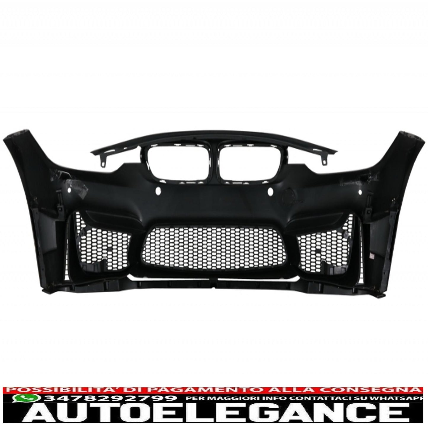 complete body kit suitable for bmw f30 (2011-2019) with front fenders and dual carbon fiber evo ii m3 cs style dual exhaust tips without fog lights 