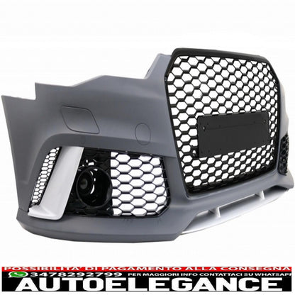 paraurti anteriore con diffusore paraurti posteriore con terminali di scarico adatto per audi a6 c7 4g facelift (2011-2014) design rs6