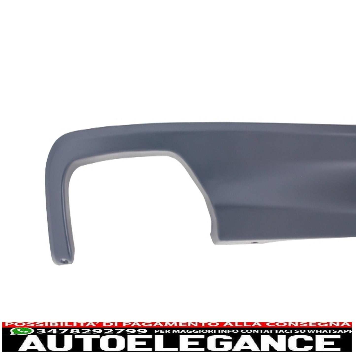 diffusore d'aria a doppia uscita adatto per bmw f10 f11 berlina touring serie 5 (2011-2017) 550i design con terminali di scarico quadrati