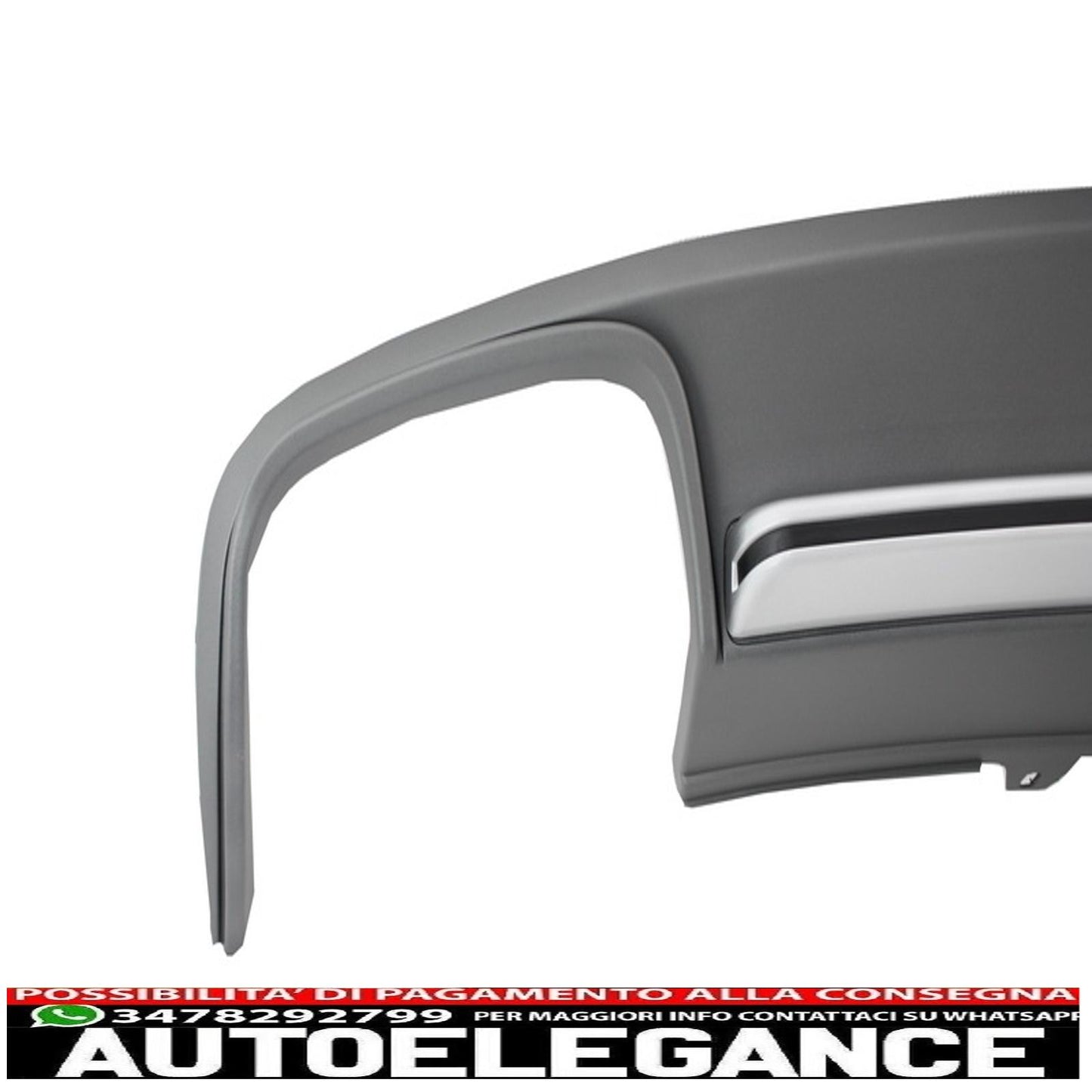 paraurti posteriore mantovana diffusore d'aria terminale di scarico adatto per audi a4 b8 facelift (2012-2015) limousine/avant s4 design