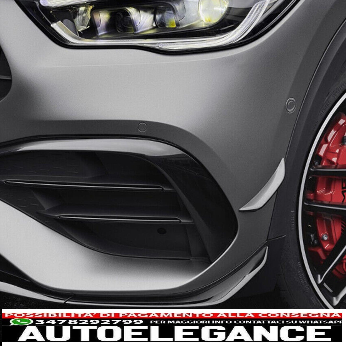 Front spoiler lip spoiler suitable for Mercedes Gla H247 with AMG equipment