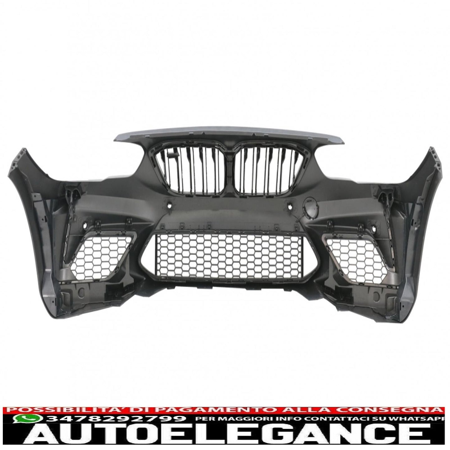 paraurti anteriore adatto per bmw serie 1 f20 f21 lci (2015-06.2019) design m2