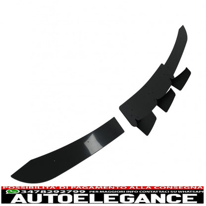 Diffusore di estensione del paraurti posteriore adatto per mercedes classe c w204 c204 limousine coupe (2012-2014) pianoforte nero
