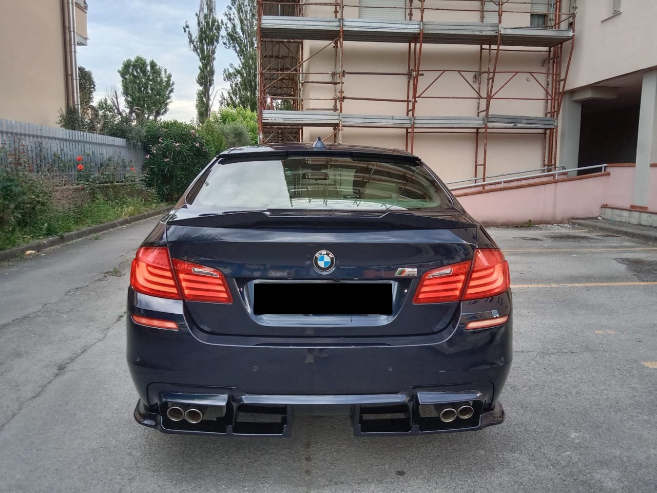SPOILER ADATTO PER BMW SERIE 5 F10 LOOK M5 DESIGN NERO LUCIDO