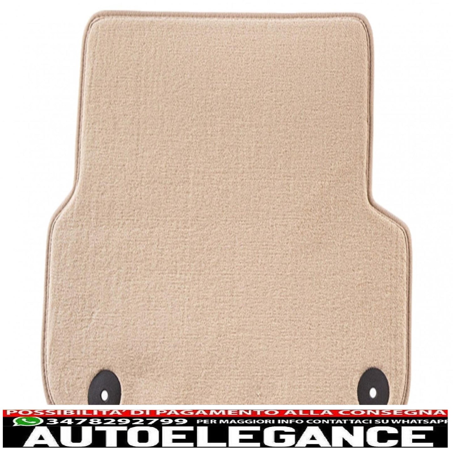 Beige floor mat suitable for audi a6 03/2006-03/2011, a6 avant 03/2006-08/2011