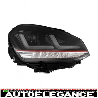 Osram full LED ledriving headlights suitable for VW Golf 7 VII (2012-2017) Red GTI upgrade for halogens