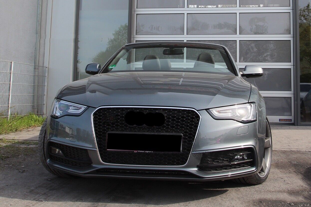 GRIGLIA ADATTA PER AUDI A5 2012-2015 LOOK RS5 BORDO SATINATO DESIGN SPORTIVO