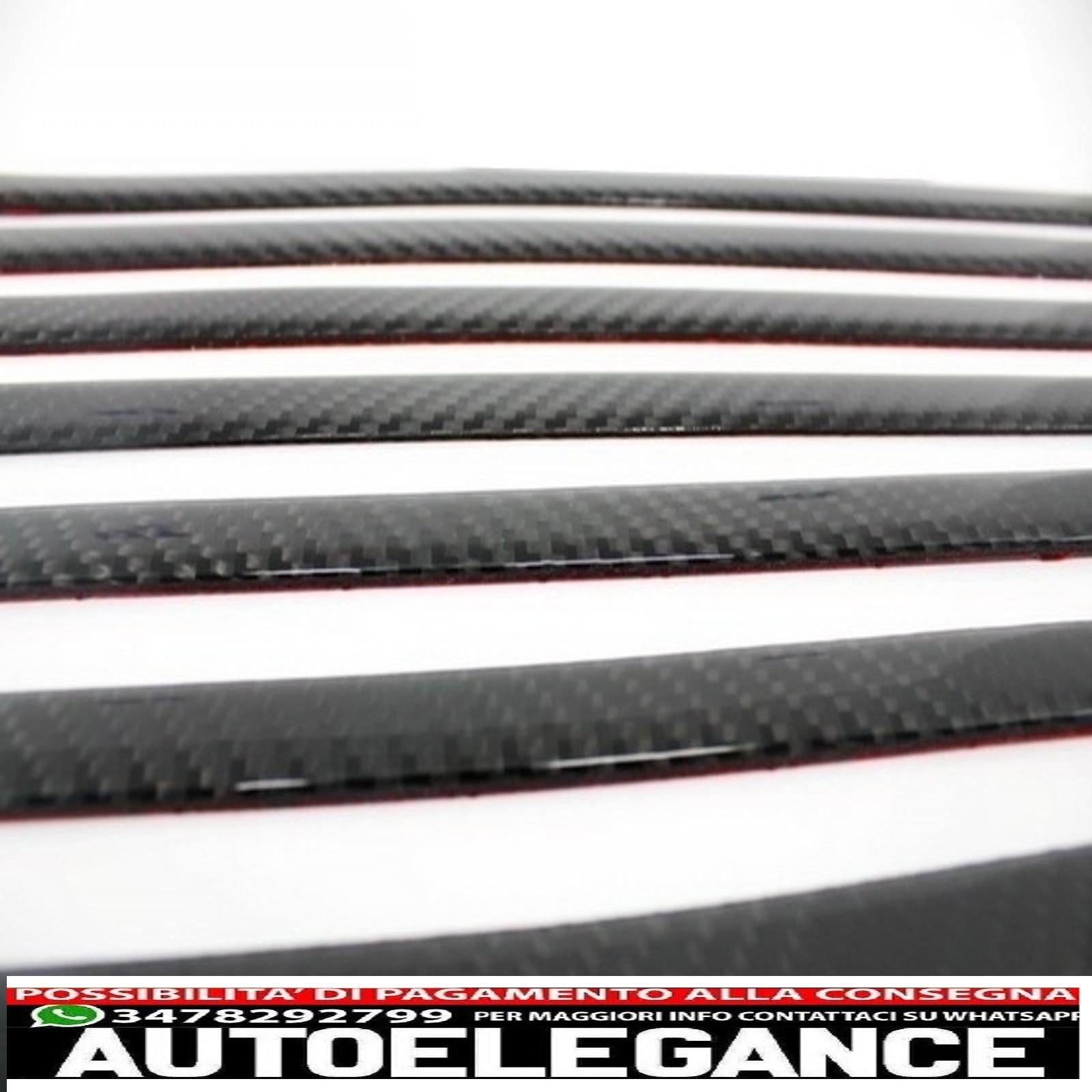aggiungi sulle modanature delle porte strisce in carbonio con decalcomanie laterali adesivo in vinile nero opaco e gradini laterali adatto per mercedes classe g w463 (1989-2018) AUTOELEGANCERICAMBI