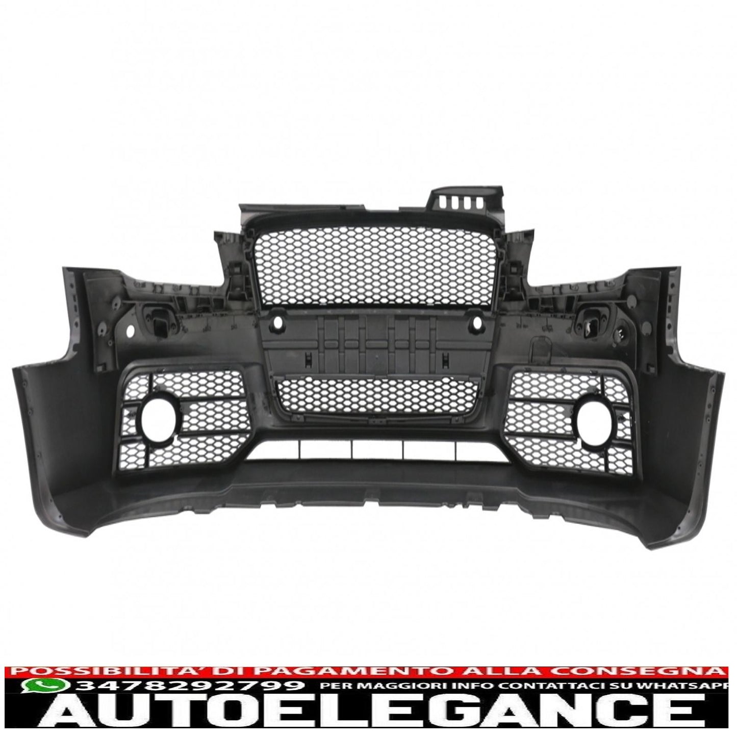 paraurti anteriore con griglia anteriore adatto per audi a4 b7 (2004-2008) rs4 design nero