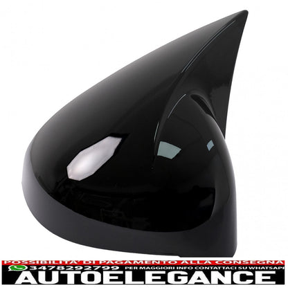 calotte specchietti adatte per audi a4 b9 (2016-2018) audi a5 s5 rs5 (07.2016-2019) senza sideassist piano nero AUTOELEGANCERICAMBI