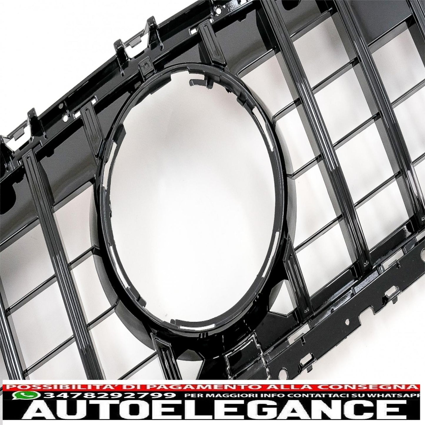 center grille suitable for mercedes cls class c257 (2018-up) gtr design piano black
