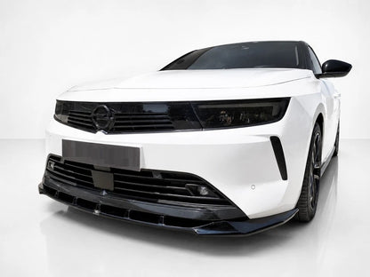 👉Splitter anteriore per Vauxhall / Opel Astra L (2021-) ABS nero lucido👈