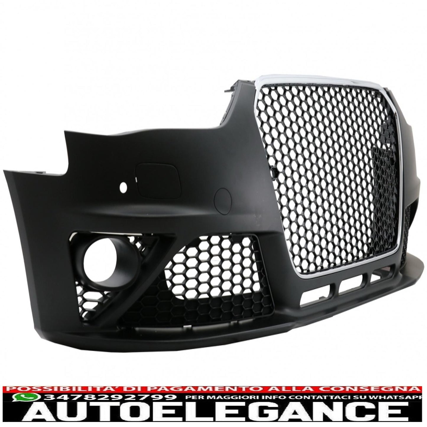 paraurti anteriore adatto per audi a4 b8 facelift (2012-2015) design rs4