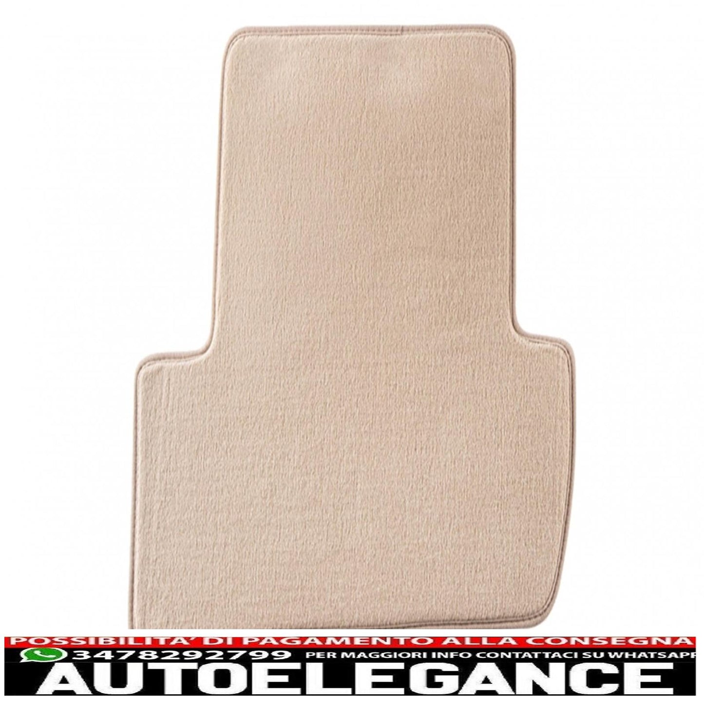 Beige floor mat suitable for mercedes c-class (w204) 03/2007-02/2014, t-modell (s204) 11/2007-08/2014
