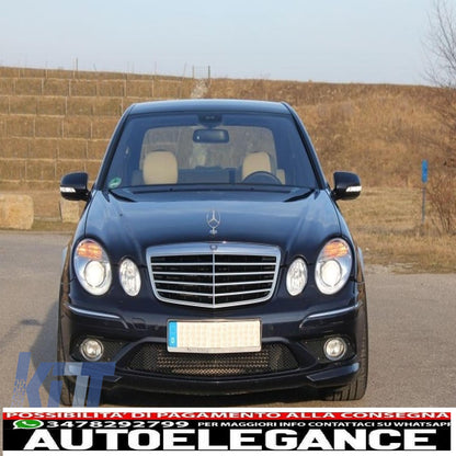 griglia anteriore adatta per mercedes classe e w211 (2006-2009) design restyling