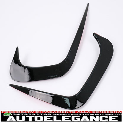 alette paraurti posteriori alette laterali flic adatte per bmw serie 3 g20 g21 g28 m-sport (2018-up) nero pianoforte AUTOELEGANCERICAMBI