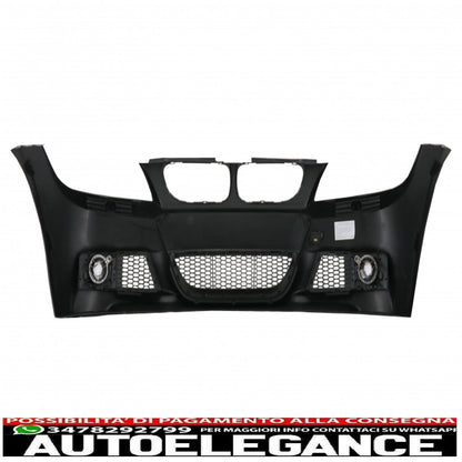 front bumper suitable for bmw 3 series e90 sedan e91 touring lci (2008-2011) m-technik design 