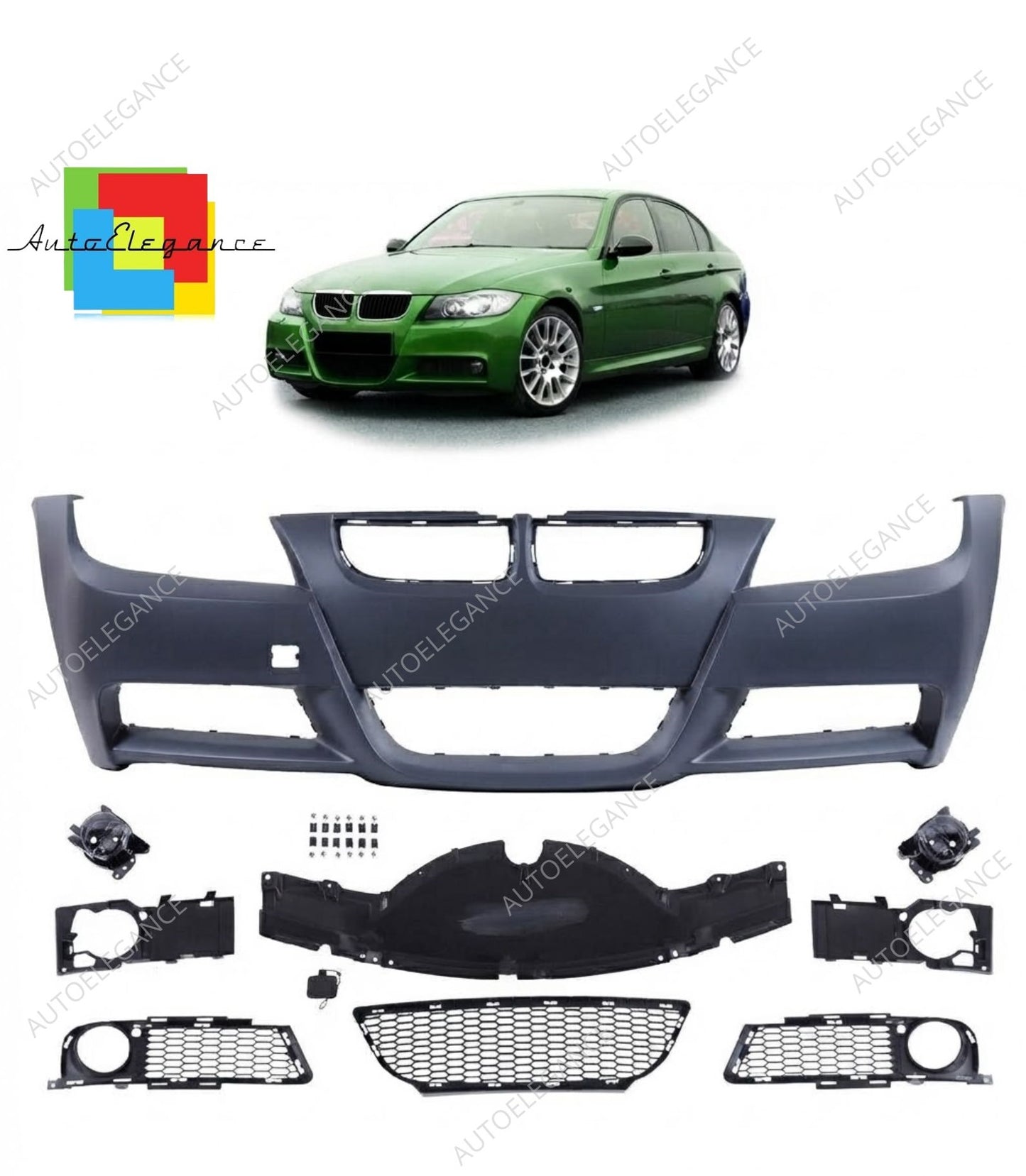 SPLITTER SUITABLE FOR VW GOLF 8 GTI GTD RLINE LOOK GLOSSY BLACK SPORTY DESIGN 
