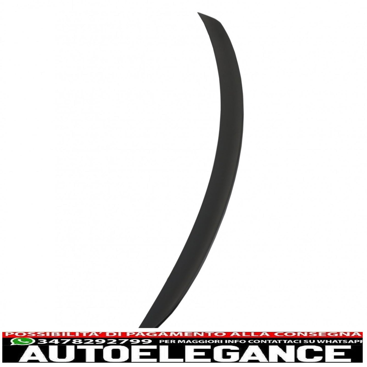 Boot Spoiler Suitable for Mercedes C-Class Coupe C205 (2014-up) Matt Black 