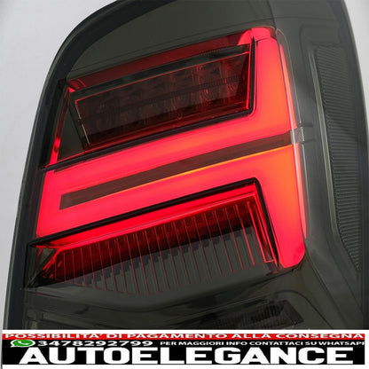 fanali posteriori full led adatti per vw polo 6r 6c 61 (2011-2017) luci di svolta dinamiche sequenziali vento look fumè