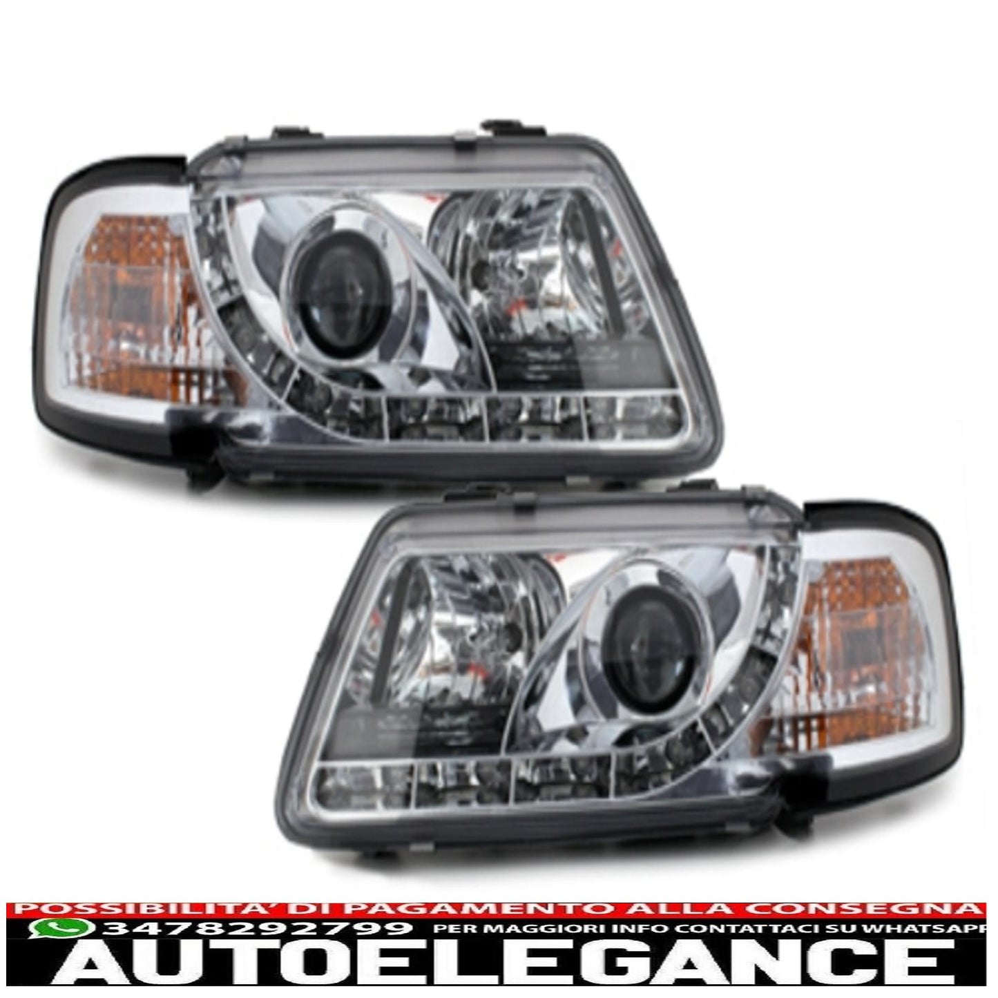 dayline headlights suitable for audi a3 8l (08.1996-08.2000) drl optics 