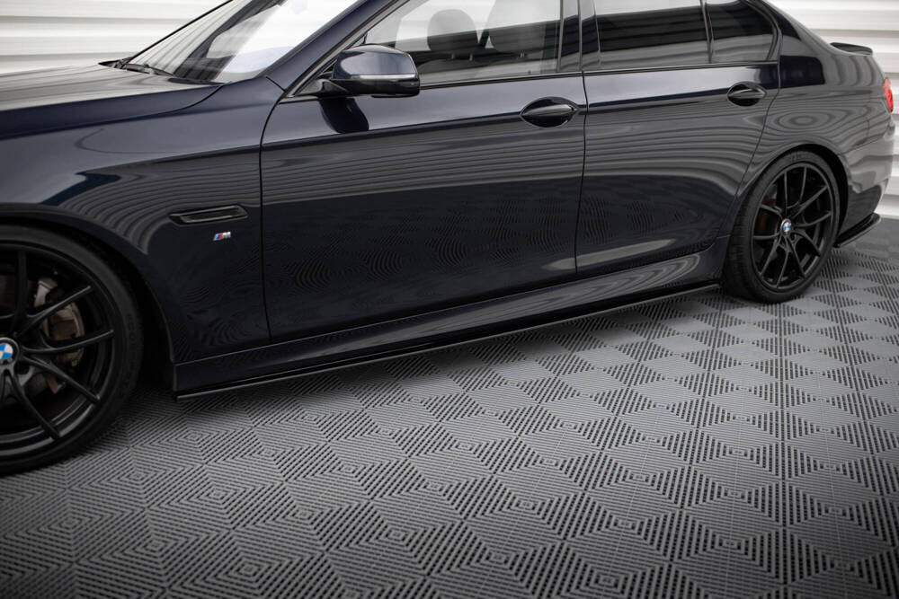 SOTTO MINIGONNE ADATTE PER BMW SERIE 5 F10 F11 MSPORT M5 NERO LUCIDO