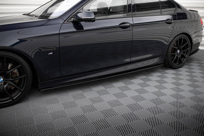 SOTTO MINIGONNE ADATTE PER BMW SERIE 5 F10 F11 MSPORT M5 NERO LUCIDO