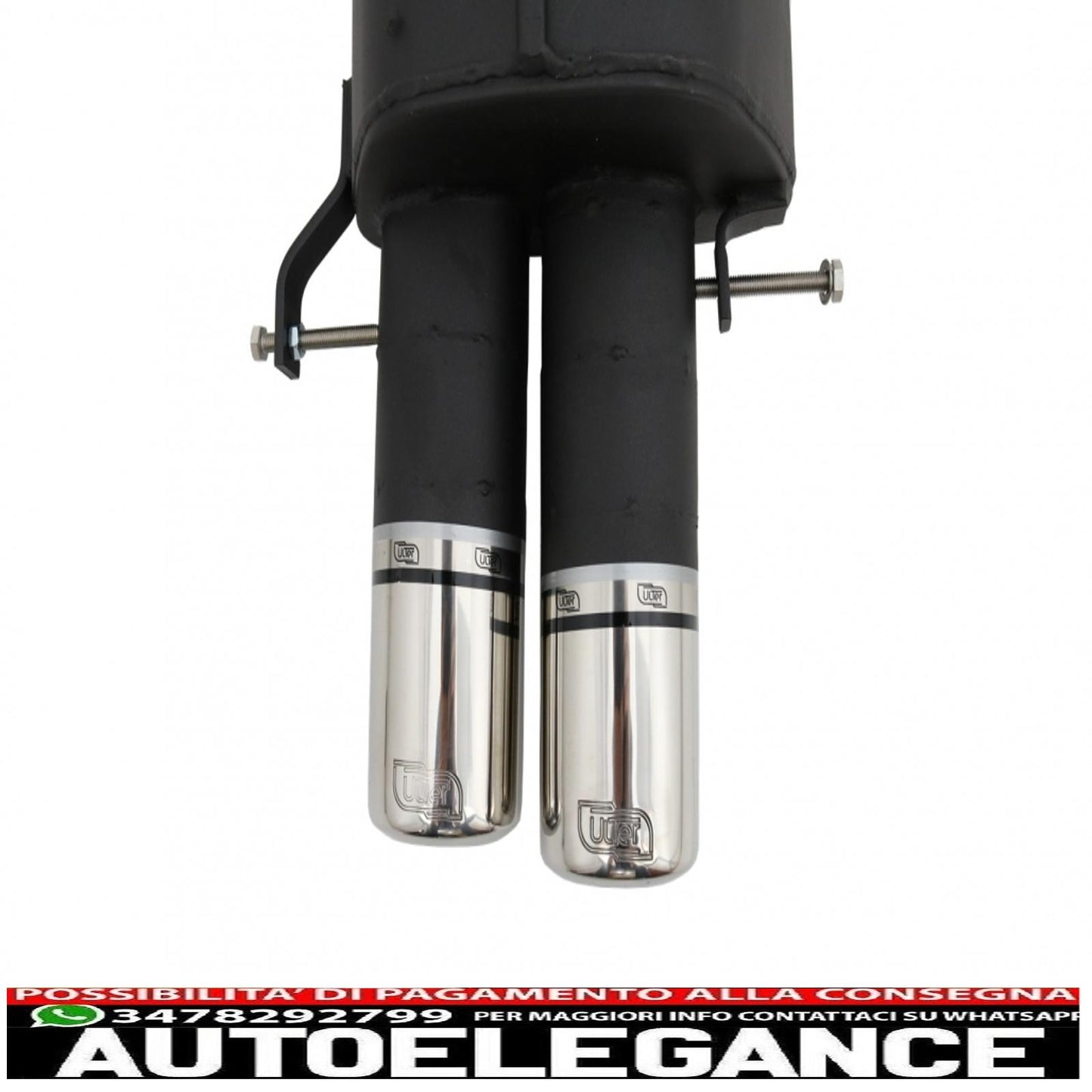 Sport dual tailpipe exhaust system suitable for bmw 5 series e60 e61 (2003-2010) 