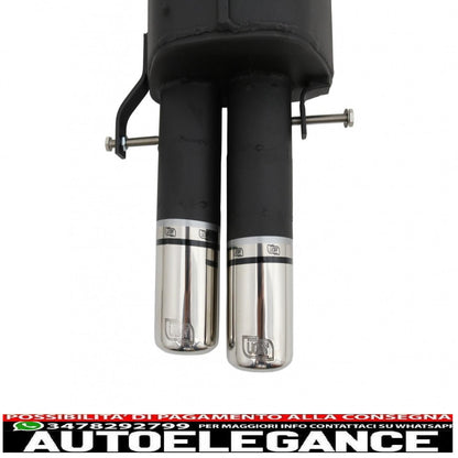 Sport dual tailpipe exhaust system suitable for bmw 5 series e60 e61 (2003-2010) 