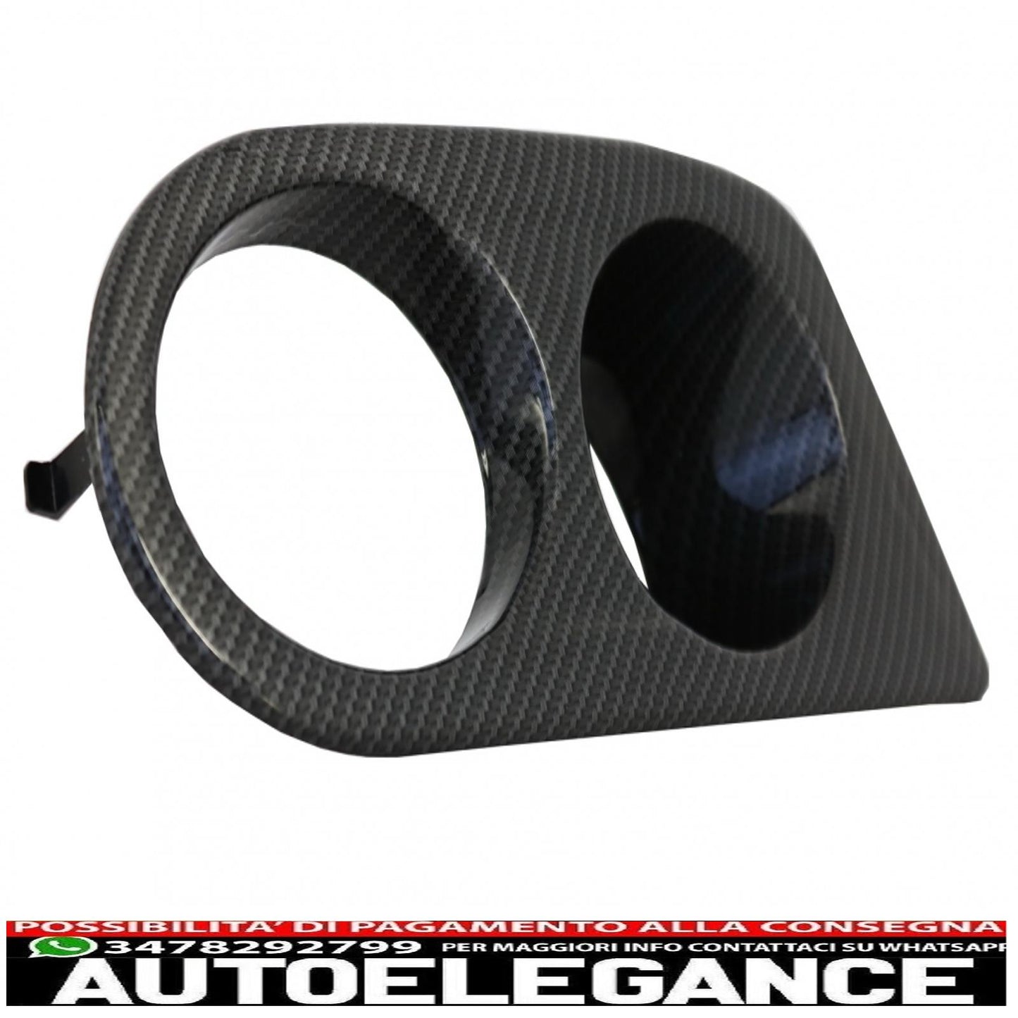 Coperchi condotti aria fendinebbia adatti per bmw serie 3 e46 (1998-2005) m3 pellicola in carbonio h-design AUTOELEGANCERICAMBI