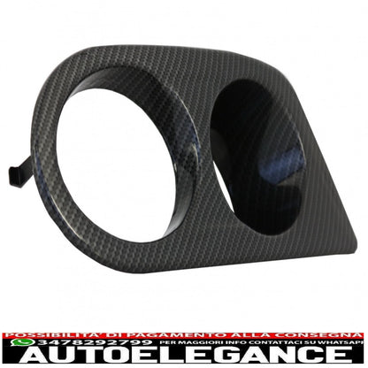 Coperchi condotti aria fendinebbia adatti per bmw serie 3 e46 (1998-2005) m3 pellicola in carbonio h-design AUTOELEGANCERICAMBI