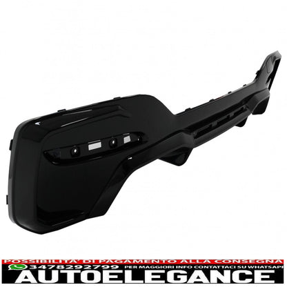 Diffusore mantovana spoiler paraurti posteriore adatto per bmw serie 1 f20 f21 lci (2015-06.2019) m2 design