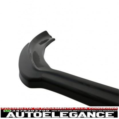 Front Bumper Spoiler Lip Fit For Ford Fiesta MK8 ST/ST-LINE (2017-2021) Piano Black 