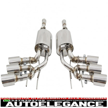 complete exhaust system suitable for mercedes g-class w463 (2009-2018) g500 g55 g63 g65 triple exhaust pipes with electronic valve