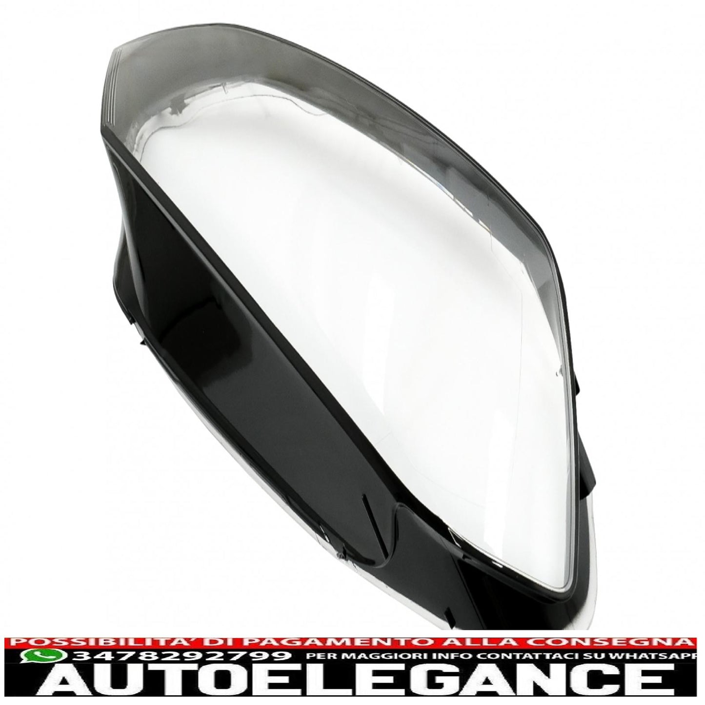 Occhiali per lenti fari adatti per vw golf 7 vii (2013-2017) trasparenti