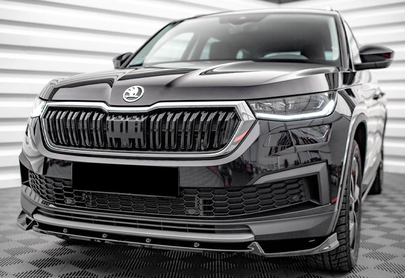 SPLITTER SUITABLE FOR SKODA KODIAQ MK1 FACELIFT 2021+ STANDARD GLOSSY BLACK