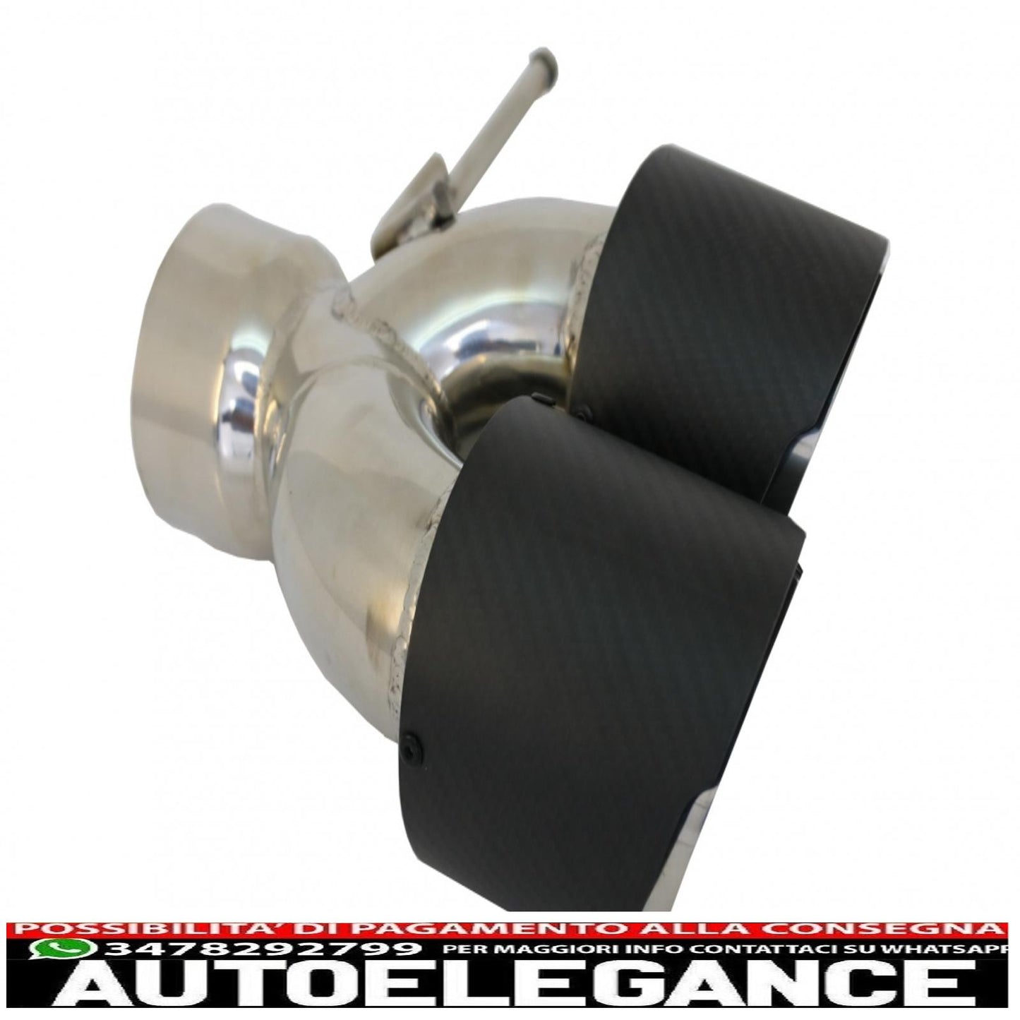 Carbon Fiber Exhaust Muffler Tips Fit For Land Rover Range Rover &amp; Suv Inlet 7.8cm
