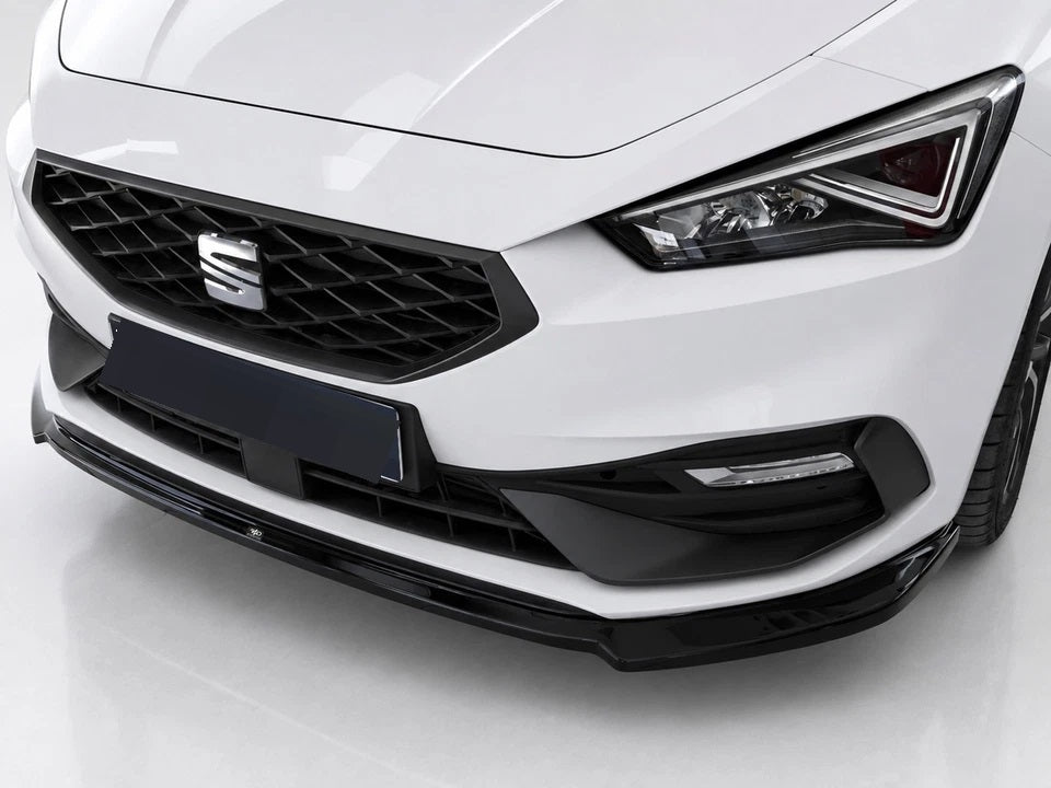 👉SPLITTER ANTERIORE ADATTO PER SEAT LEON MK4 FR 2020+ NERO LUCIDO👈