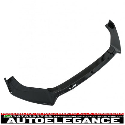 Front Bumper Lip Extension Spoiler Fit For VW Golf 7 GTI 7.5 GTI &amp; R (2013-2020) Piano Black 