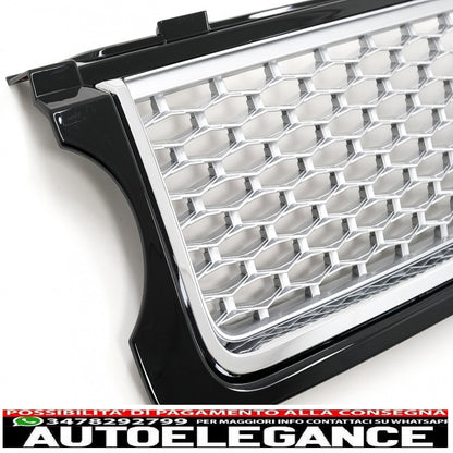 central grille and side vents group suitable for land rover vogue l322 iii (2010-2012) autobiography look black edition