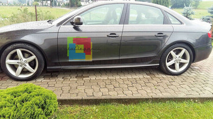 SKIRTS SUITABLE FOR AUDI A4 B8 2007-2015 TUNING LOOK RAW