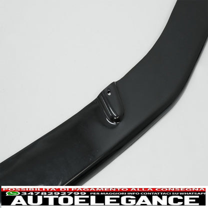 Additional spoiler lip for front bumper suitable for VW Transporter T6 Sportline (2015-up) glossy black