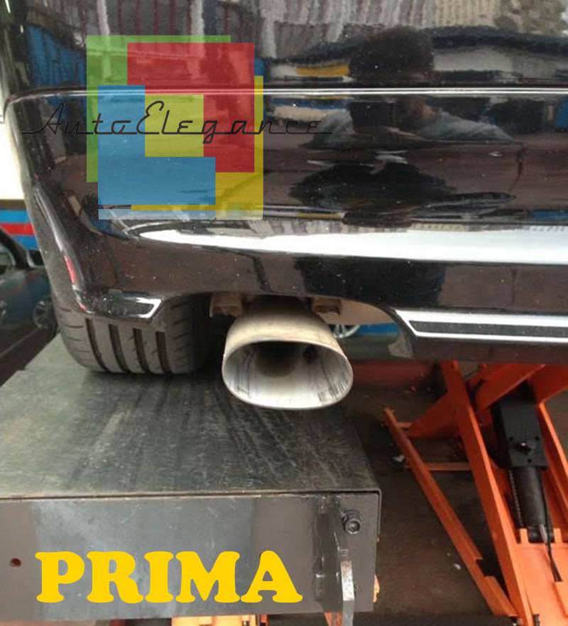 TERMINALI DI SCARICO CROMATI INOX DOPPIO USCITA ADATTI PER BMW SERIE 3 F30 F31