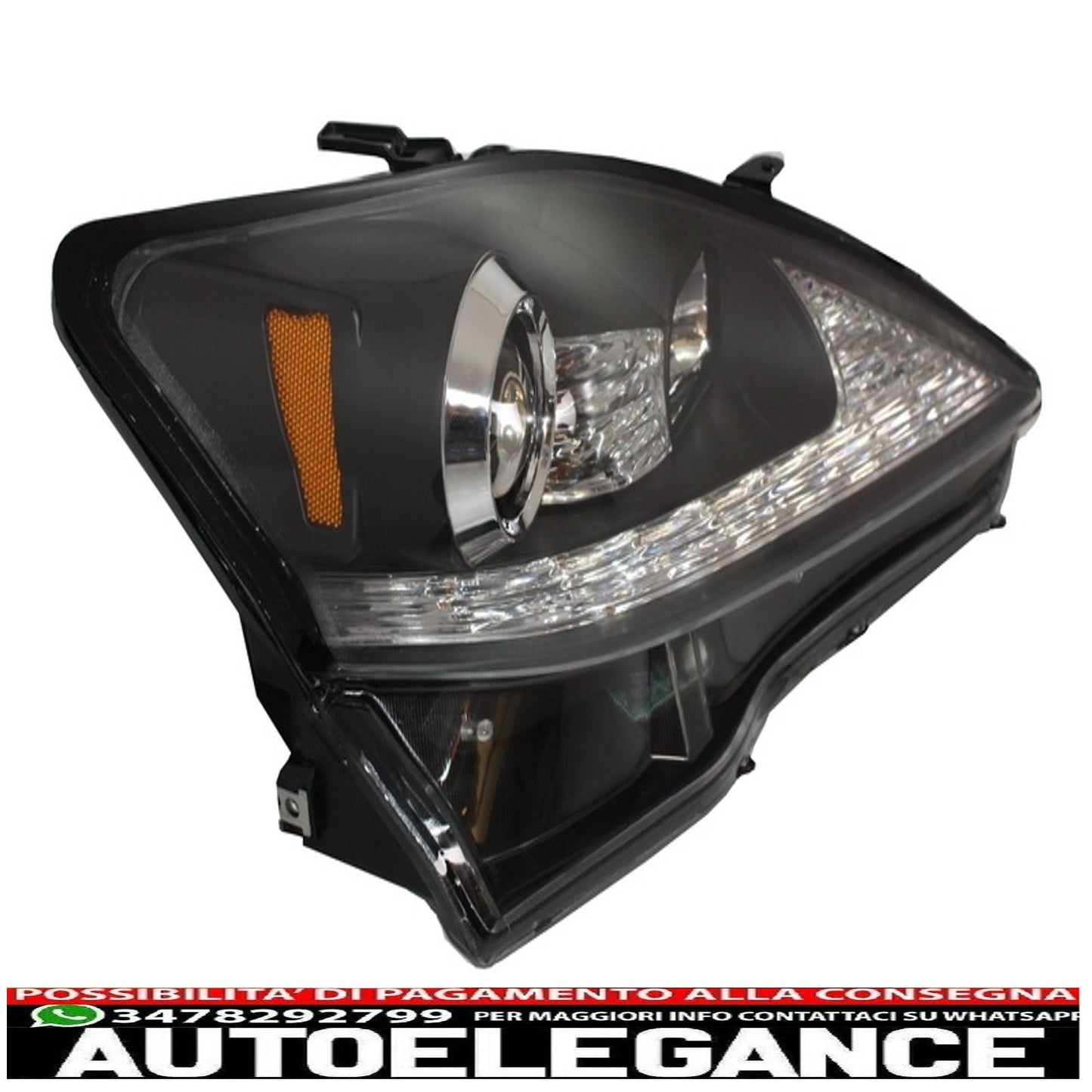 led drl headlights dynamic turn signals suitable for lexus is xe20 (2006-2013) black edition 