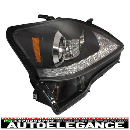 led drl headlights dynamic turn signals suitable for lexus is xe20 (2006-2013) black edition 