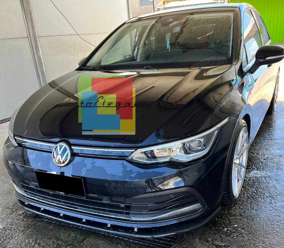 SPLITTER ADATTO PER VW GOLF 8 STANDARD LOOK NERO LUCIDO V1 DESIGN SPORTIVO