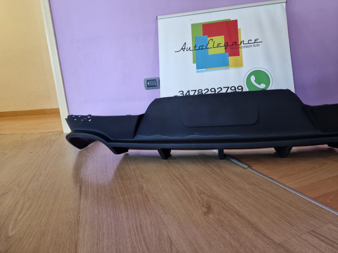 PORSCHE PANAMERA 2013-2016 DIFFUSORE SPORTIVO POSTERIORE SOTTO PARAURTI -1-